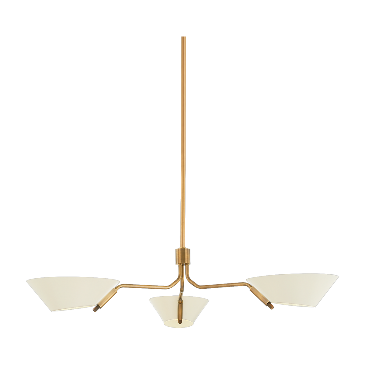 Suspension en acier laiton patiné et sable 109x22cm Sacramento - Troy Lighting