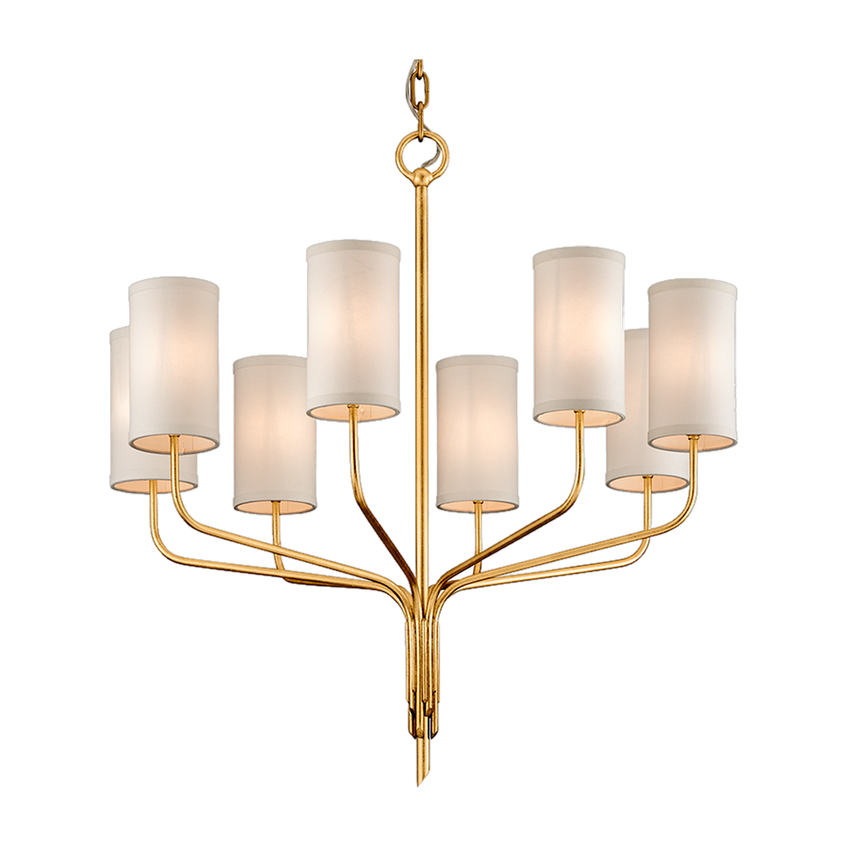 Suspension en fer feuille d'or 89cm Juniper - Troy Lighting