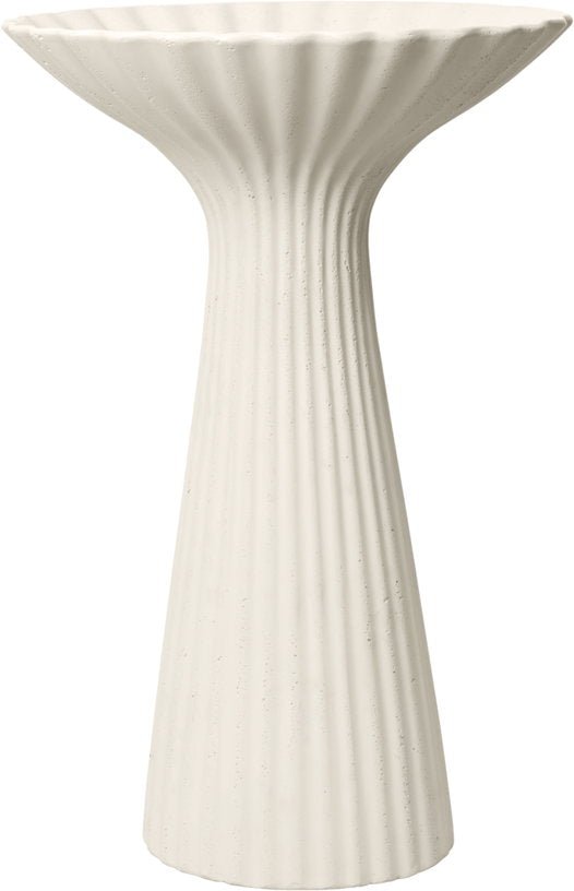 Fontaine d'appoint en béton renforcé beige 50x43x75cm Pedestal bowl - Ferm living - The Cool Republic