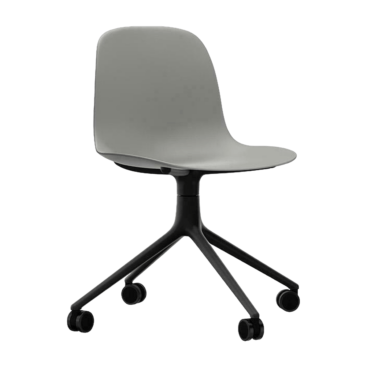 Form Chair Swivel 4W Black Alu - Normann Copenhagen - The Cool Republic