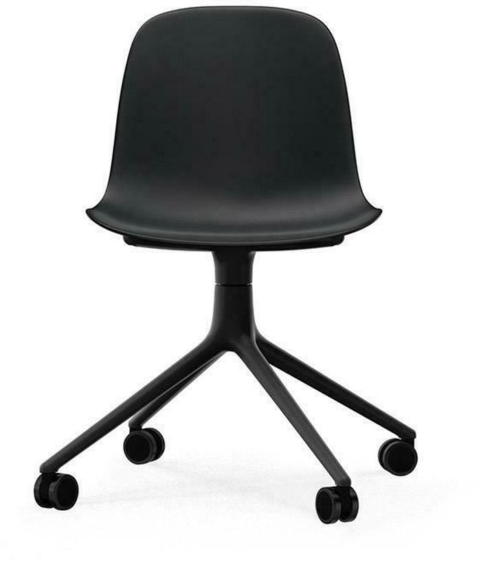Form Chair Swivel 4W Black Alu - Normann Copenhagen - The Cool Republic