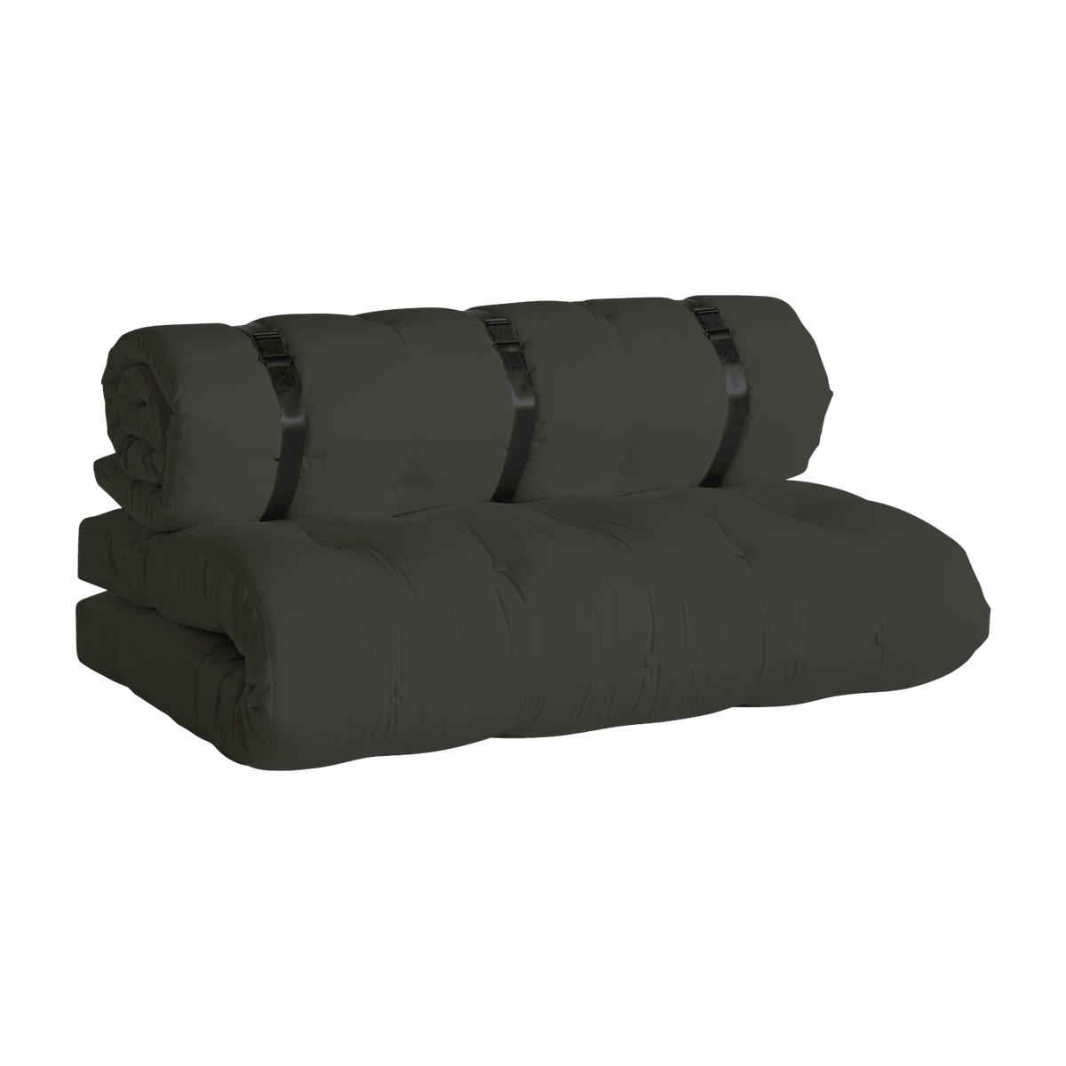 Futon canapé de jardin dépliable gris Buckle-up - Karup Design - The Cool Republic