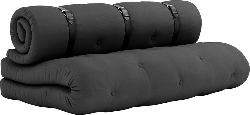 Futon canapé de jardin gris foncé 734 dépliable Buckle - up - Karup Design - The Cool Republic