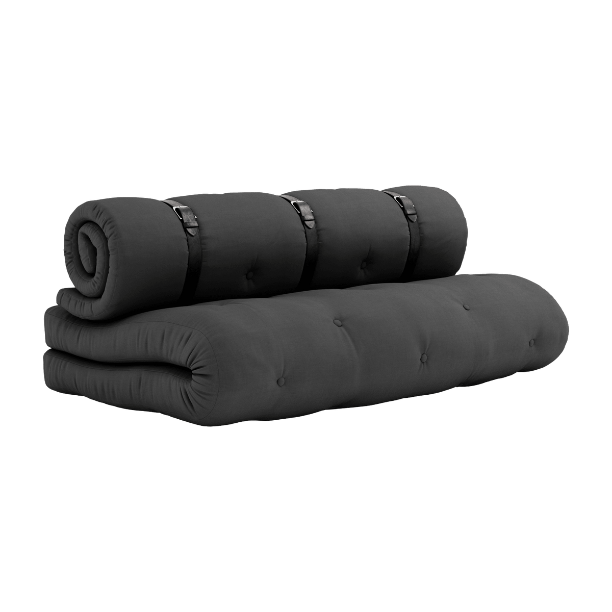 Futon canapé de jardin gris foncé 734 dépliable Buckle-up - Karup Design - The Cool Republic