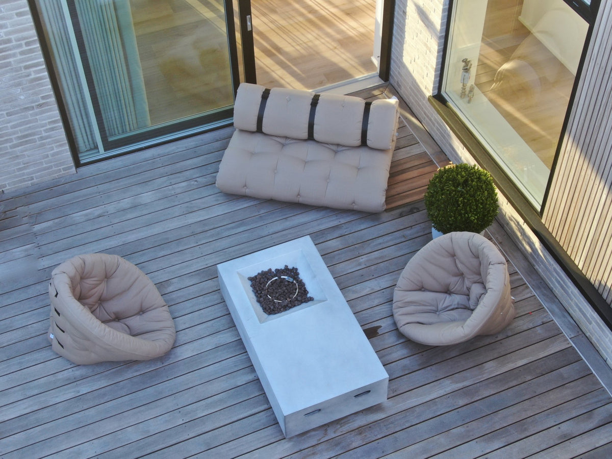 Futon canapé de jardin gris foncé 734 dépliable Buckle-up - Karup Design - The Cool Republic