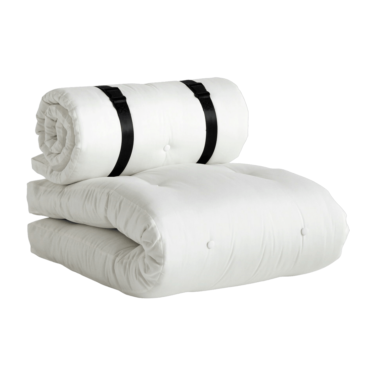 Futon de jardin dépliable blanc Buckle-Up - Karup Design - The Cool Republic