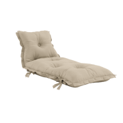 Futon d'extérieur en acrylique beige 80x135x65cm Sit and sleep - Karup Design - The Cool Republic