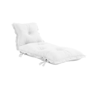 Futon d'extérieur en acrylique blanc 80x135x65cm Sit and sleep - Karup Design - The Cool Republic