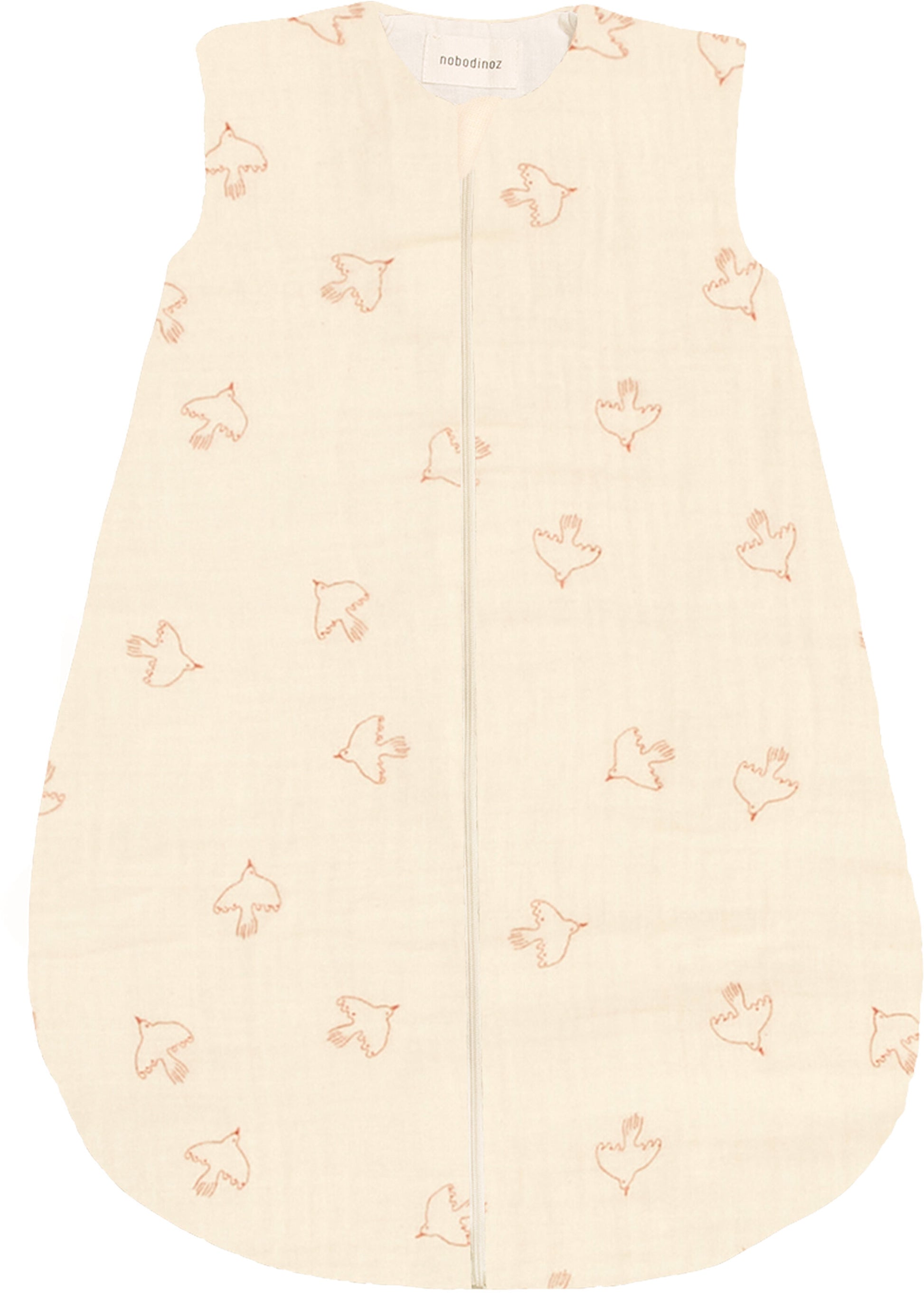 Gigoteuse de mi-saison en coton bio brown hoshi birds 0-6mois Fluffy - Nobodinoz
