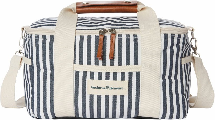 Glacière aux rayures bleues et blanches Premium - Business & Pleasure - The Cool Republic