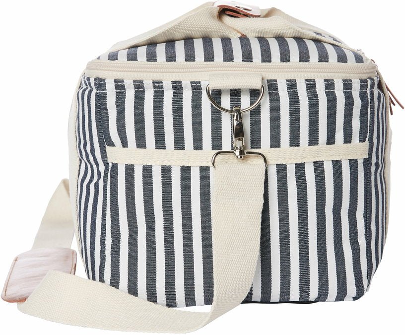 Glacière aux rayures bleues et blanches Premium - Business & Pleasure - The Cool Republic