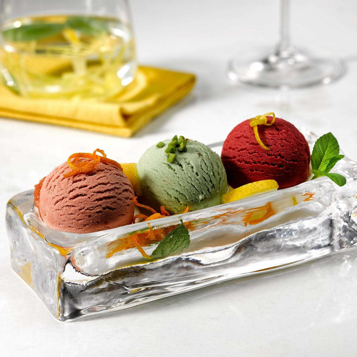 Gobelet à glace Ice Cube Rectangulaire - Nude Glass - The Cool Republic