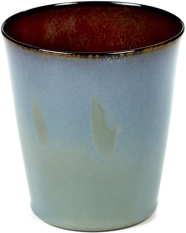 Gobelet conique bleu fumé et rouille L Terres de Rêves - Serax - The Cool Republic