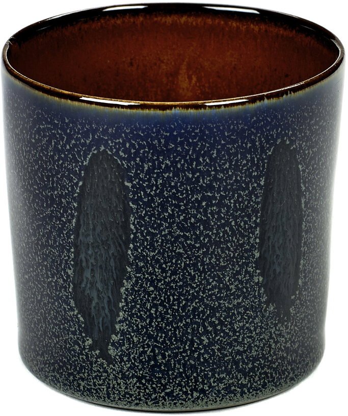 Gobelet cylindrique Terres de Rêves Bleu foncé et rouille - Serax - The Cool Republic