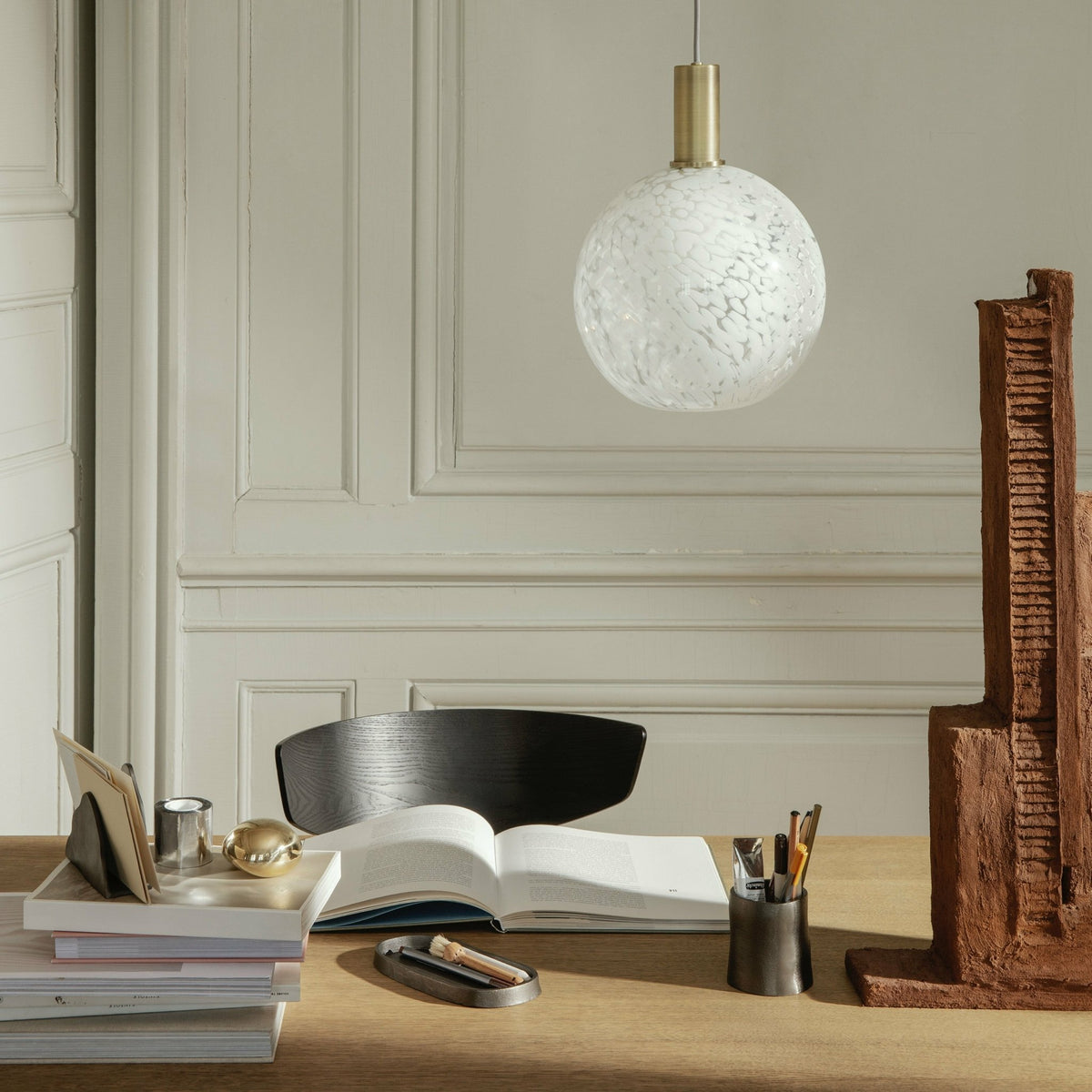Gobelet en aluminium noirci 7,8 x 8,5 cm Yama - Ferm Living - The Cool Republic