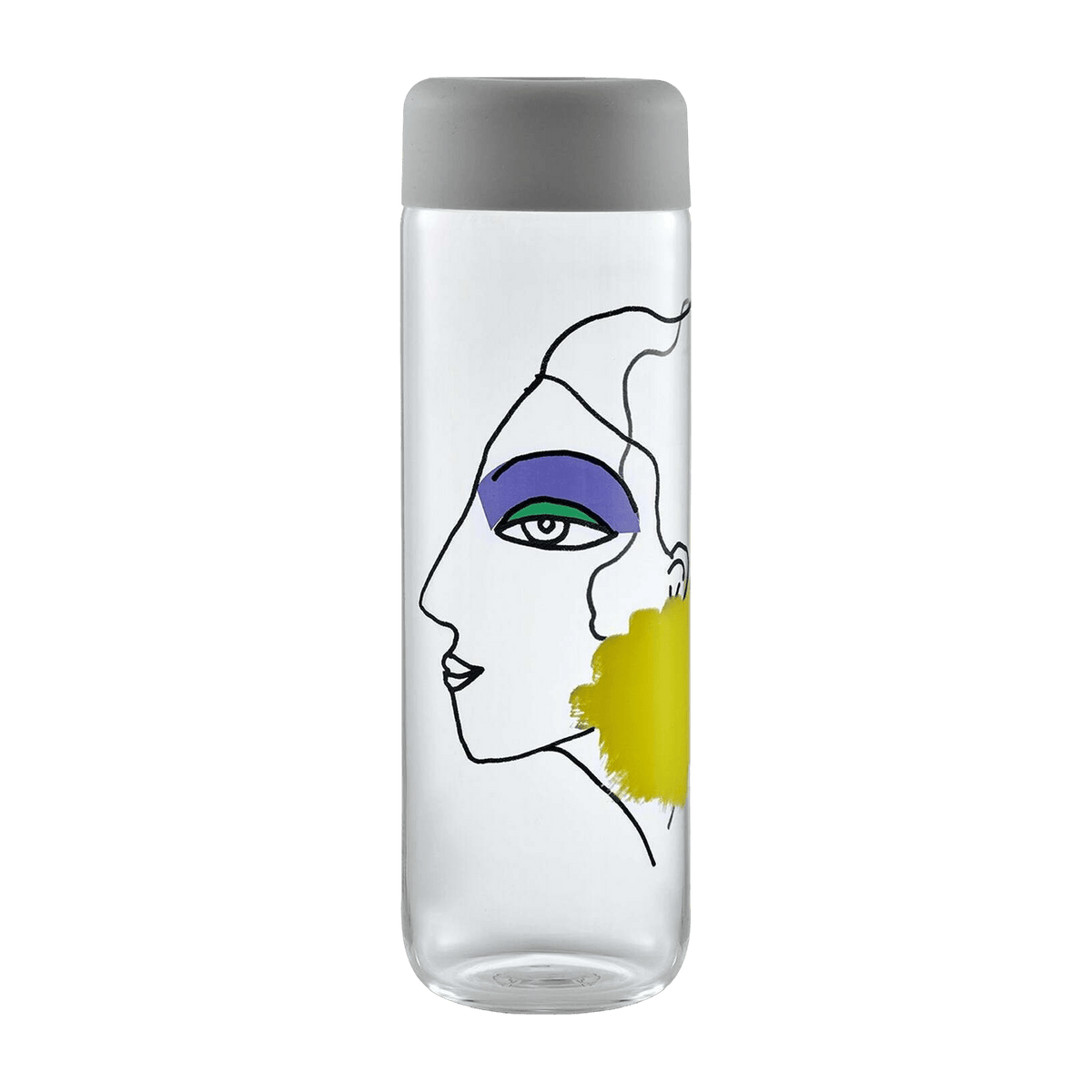 Finesse Rock & Pop Jug With Grey Cover - Nude Glass - The Cool Republic