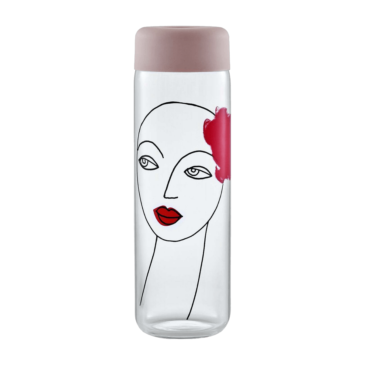 Finesse Rock & Pop Jug With Cover - Nude Glass - The Cool Republic
