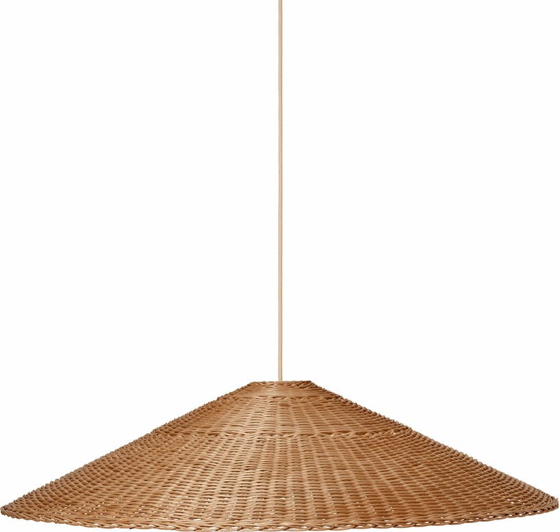 Grand abat - jour en rotin naturel 90 x 21 cm Dou - Ferm Living - The Cool Republic