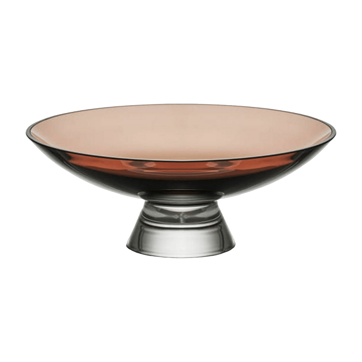 Silhouette Bowl Large Caramel - Nude Glass - The Cool Republic