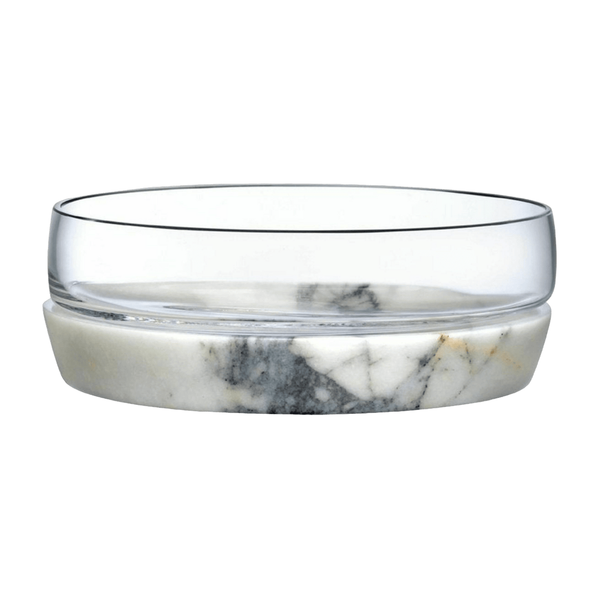 Big Bowl With Marble Base Chill- Nude Glass - The Cool Republic