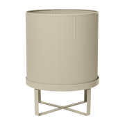 Grand cache-pot en acier beige Bau Pot - Ferm Living - The Cool Republic