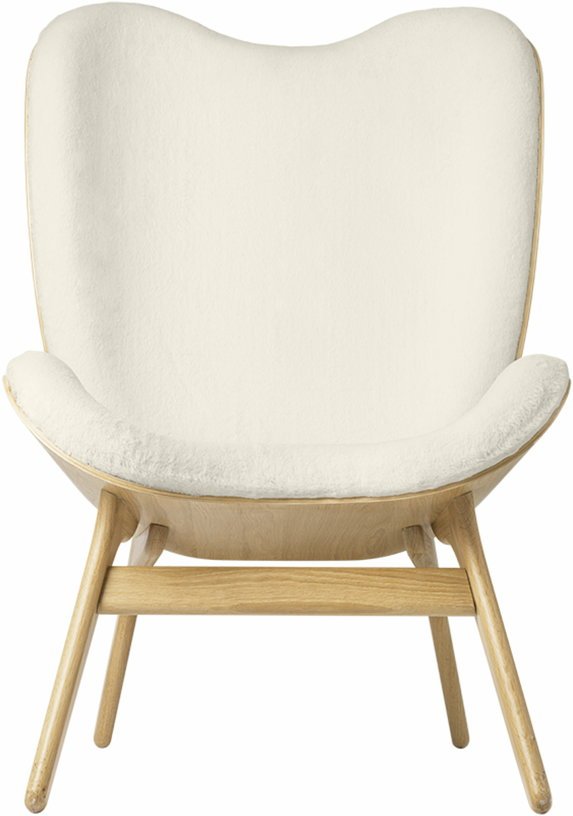 Grand fauteuil blanc en chêne naturel A Conversation Piece - UMAGE - The Cool Republic