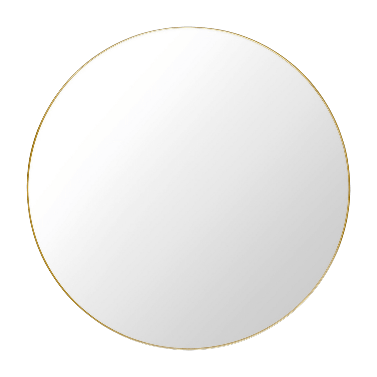 Grand miroir rond en laiton 110 cm - Gubi - The Cool Republic