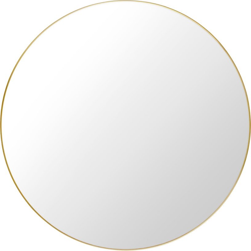 Grand miroir rond en laiton 110 cm - Gubi - The Cool Republic