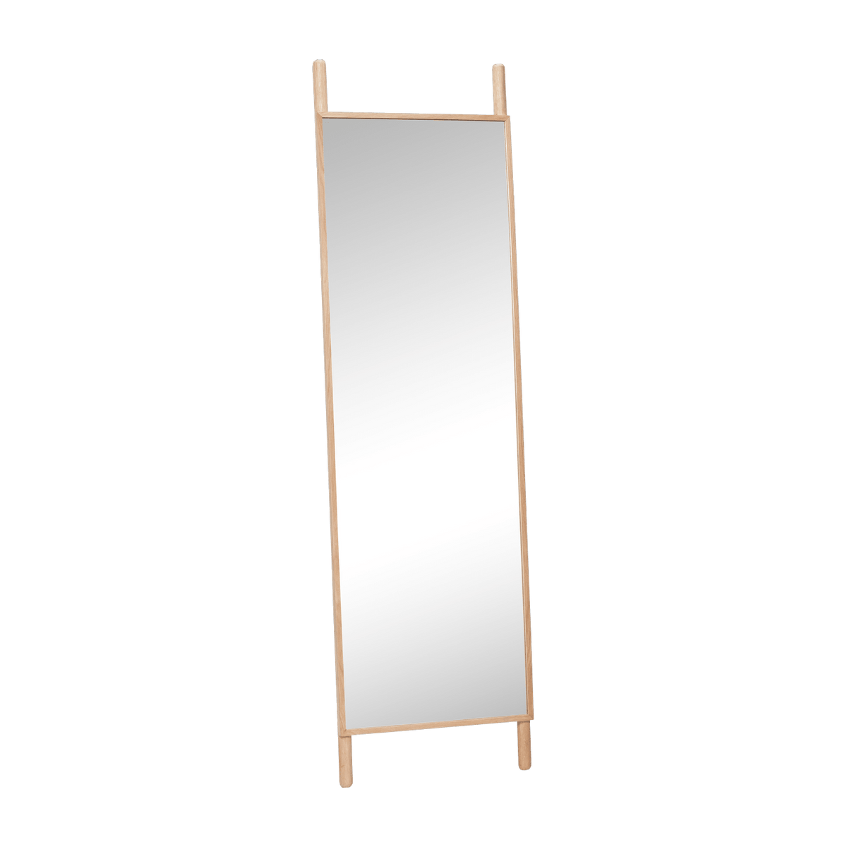 Grand miroir sur pied en chêne - Hübsch - The Cool Republic