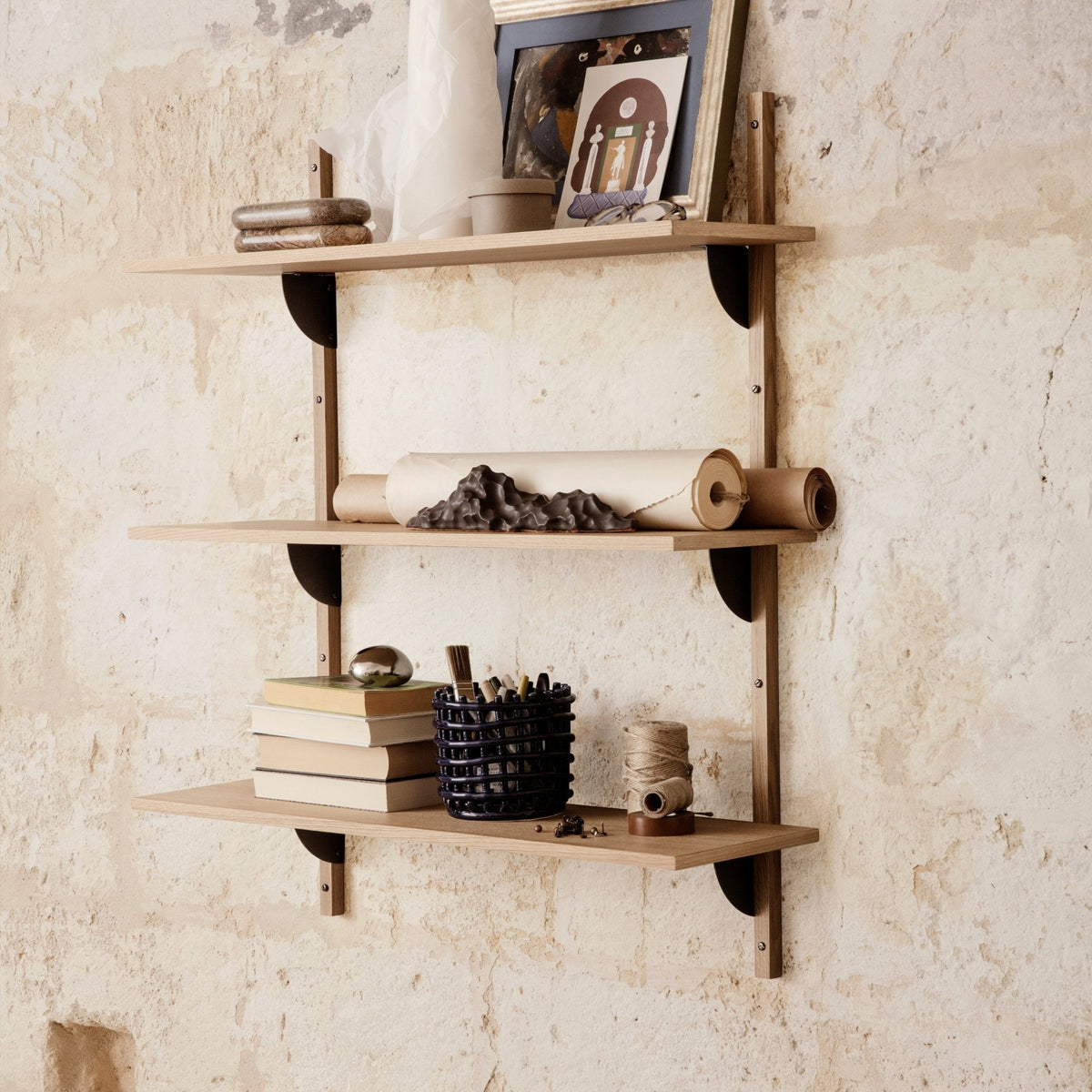 Grand panier bleu en céramique - Ferm Living - The Cool Republic