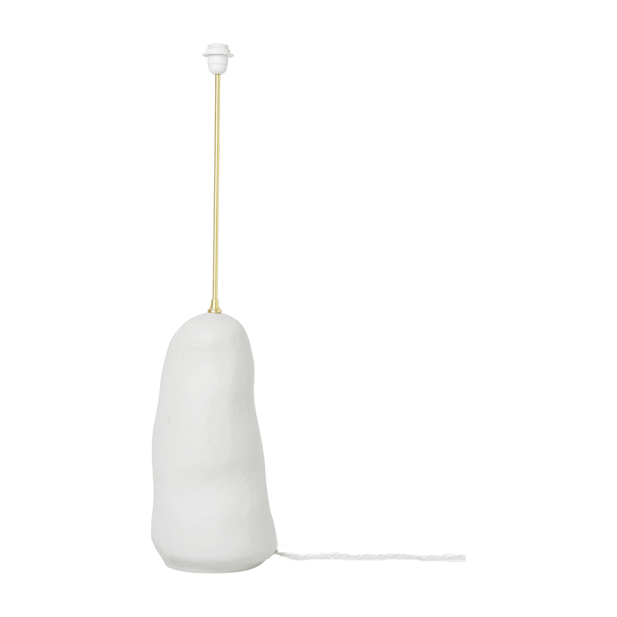 Grand pied de lampe en céramique blanc 23 x 100,5 cm Hebe - Ferm Living - The Cool Republic
