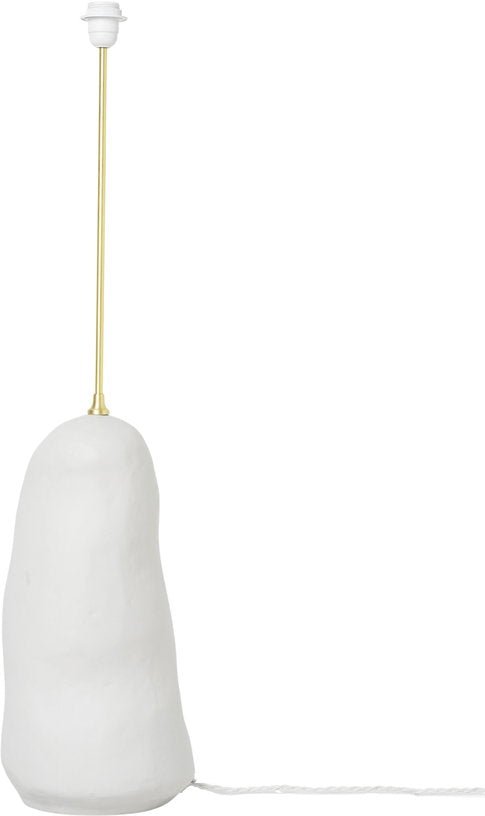Grand pied de lampe en céramique blanc 23 x 100,5 cm Hebe - Ferm Living - The Cool Republic