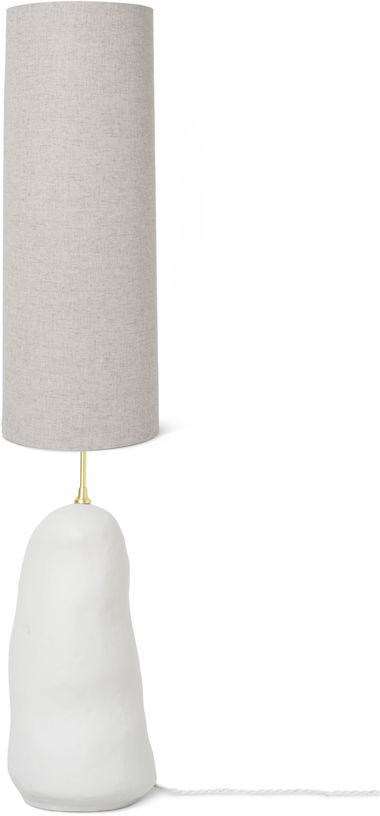 Grand pied de lampe en céramique blanc 23 x 100,5 cm Hebe - Ferm Living - The Cool Republic