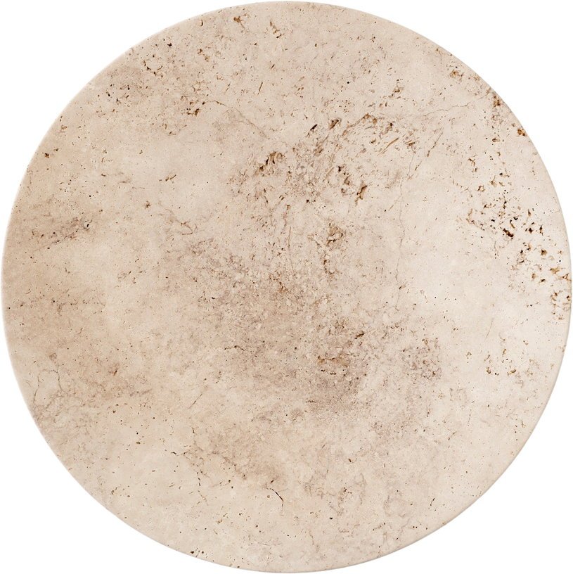 Grand plat beige en travertin brut 5 x 50 cm Collect SC55 - &tradition - The Cool Republic