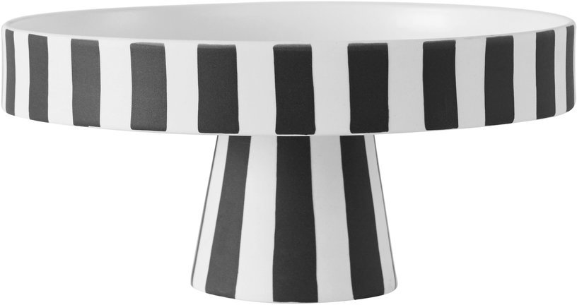 Grand plateau à rayures en céramique Toppu - OYOY - The Cool Republic