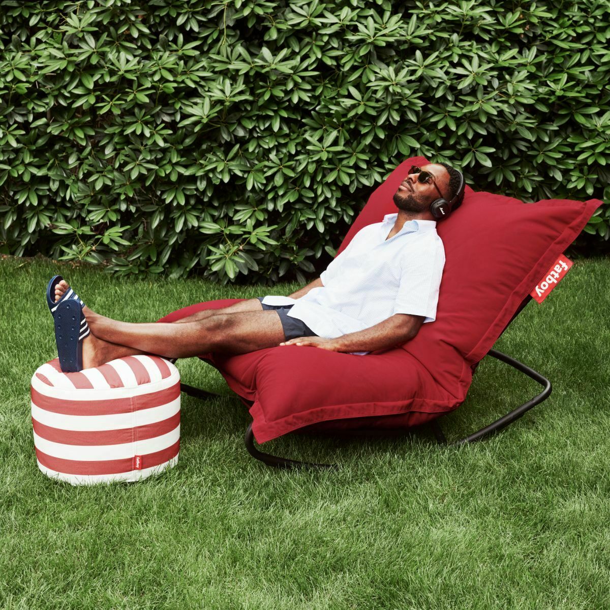 Grand pouf extérieur gris roche Original Outdoor - Fatboy - The Cool Republic