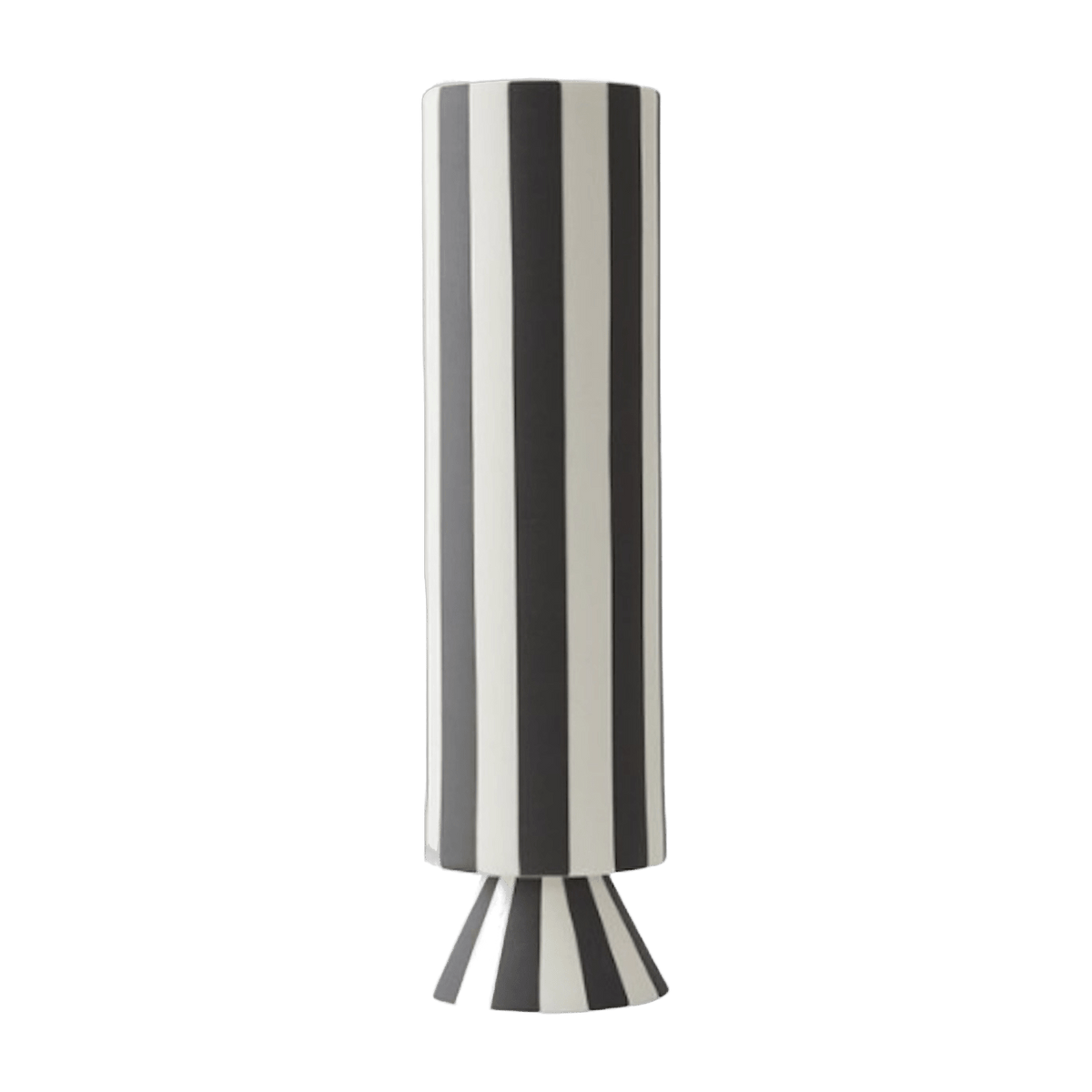 Grand vase à rayures noires Toppu - OYOY - The Cool Republic