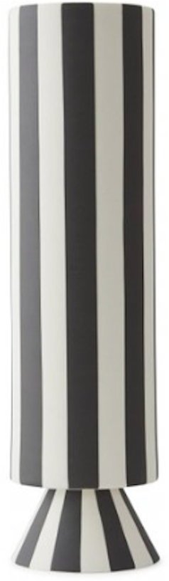 Grand vase à rayures noires Toppu - OYOY - The Cool Republic