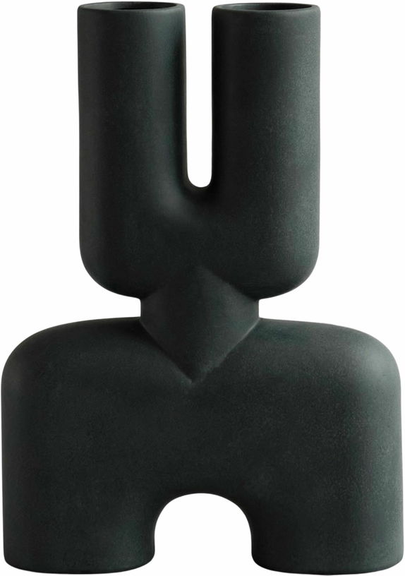 Grand Vase en céramique noir Cobra Double - 101 Copenhagen - The Cool Republic