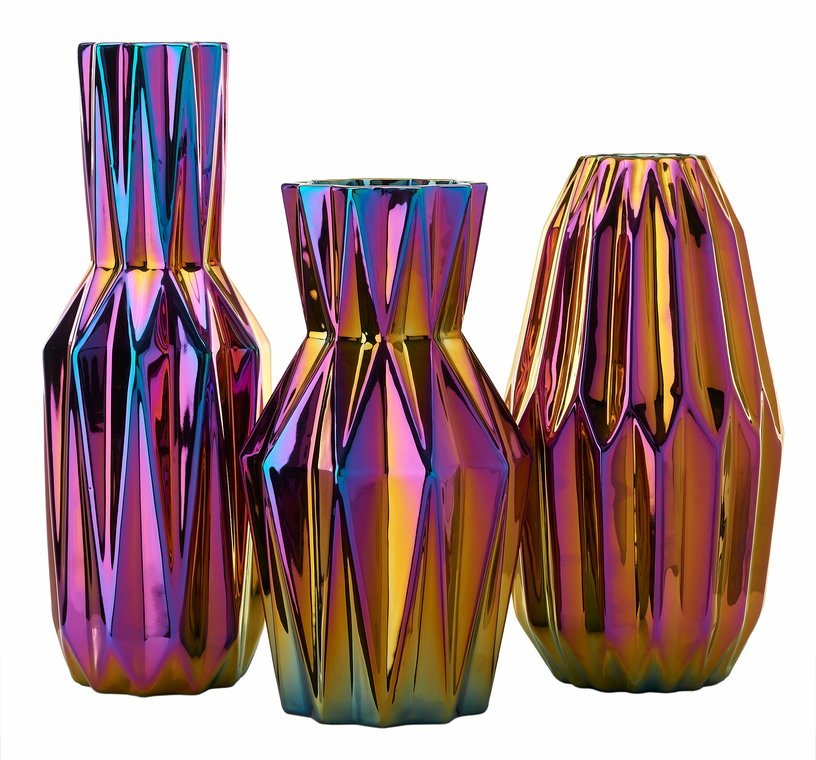 Grand vase en céramique scintillant coloré - Pols Potten - The Cool Republic