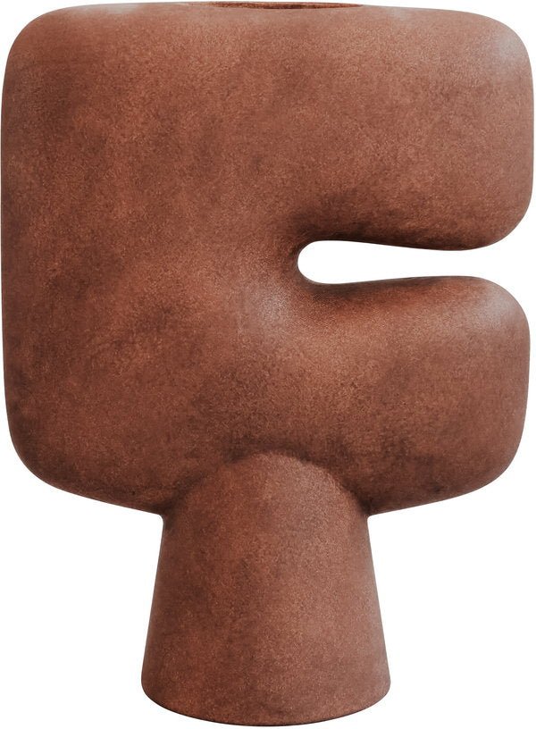 Grand vase en céramique terre cuite Tribal - 101 Copenhagen - The Cool Republic