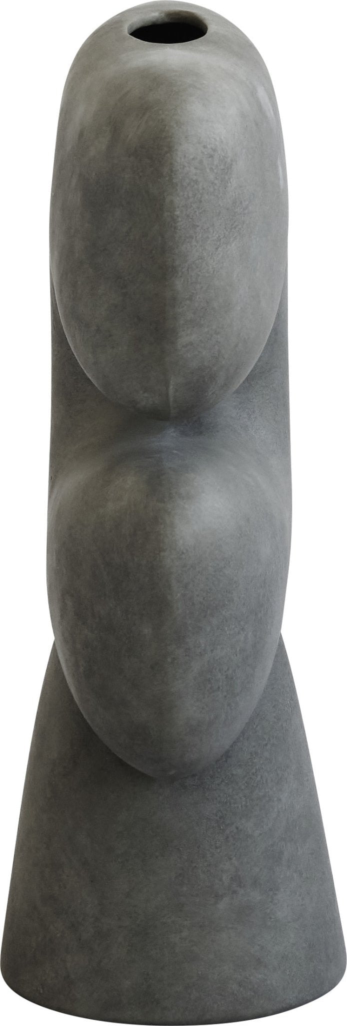 Grand vase tribal en céramique gris - 101 Copenhagen - The Cool Republic