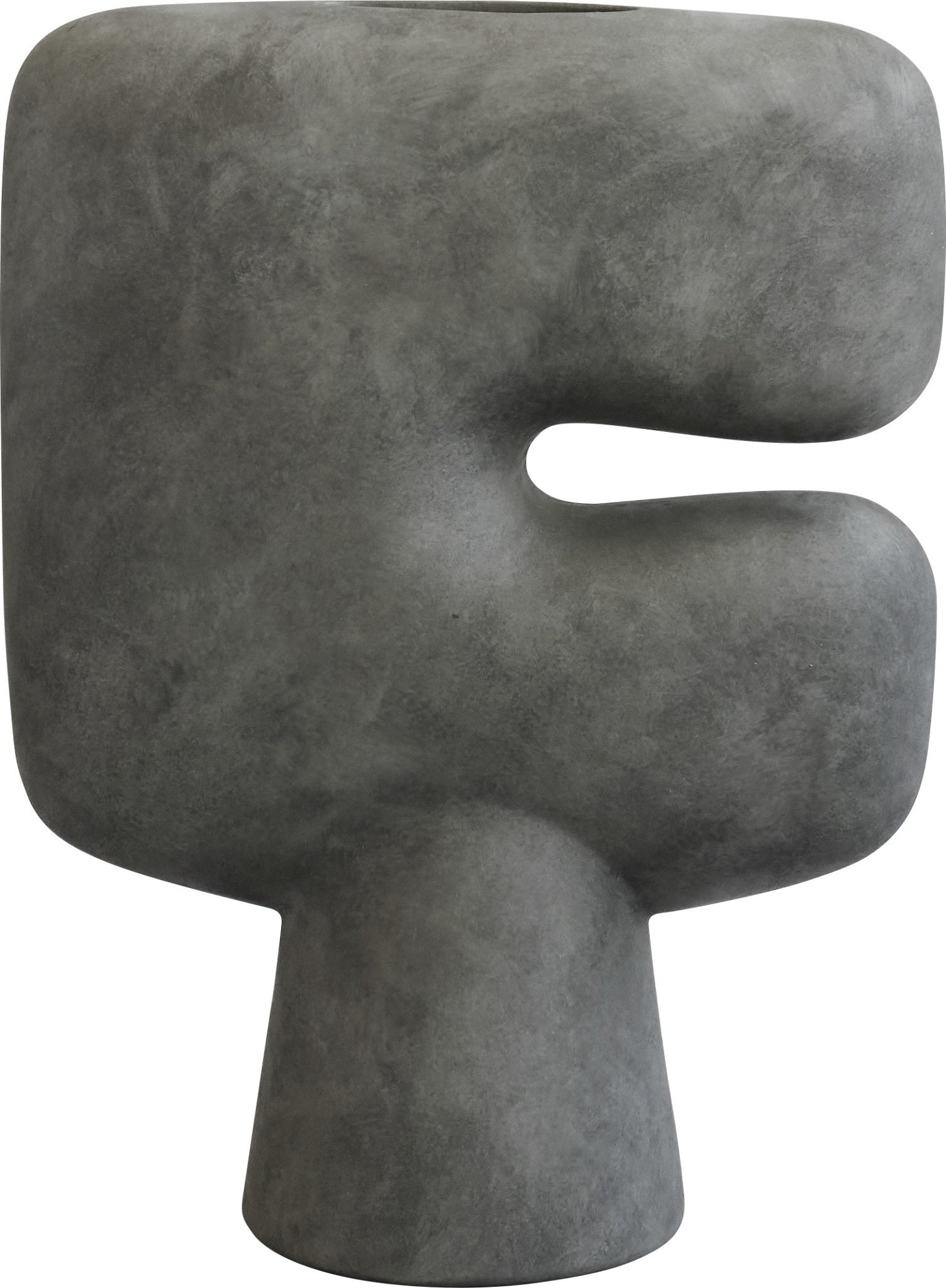 Grand vase tribal en céramique gris - 101 Copenhagen - The Cool Republic