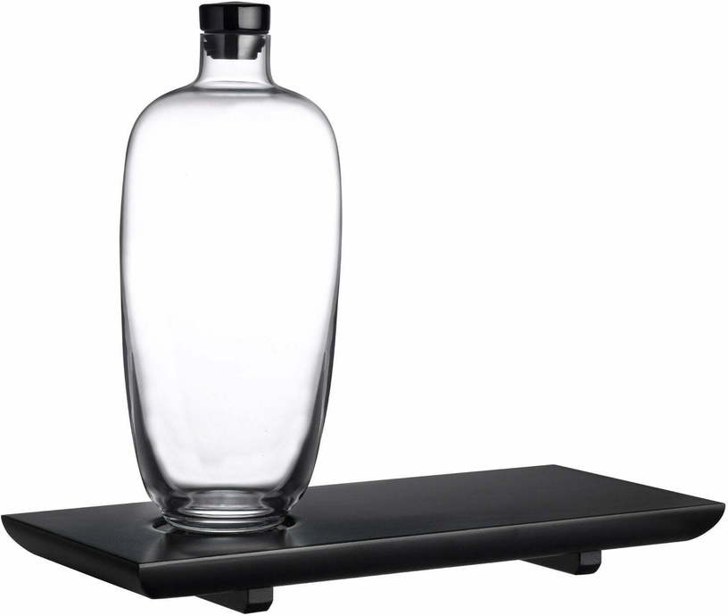 Grande bouteille de whisky avec plateau en bois Malt - Nude Glass - The Cool Republic
