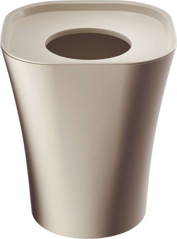 Grande corbeille beige avec couvercle et anneau de retenue Trash - Magis - The Cool Republic