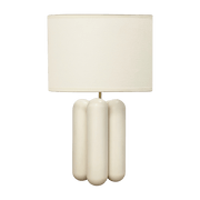 Large lamp in wood and cream cotton Charlotte - Cosin Paris - The Cool Republic