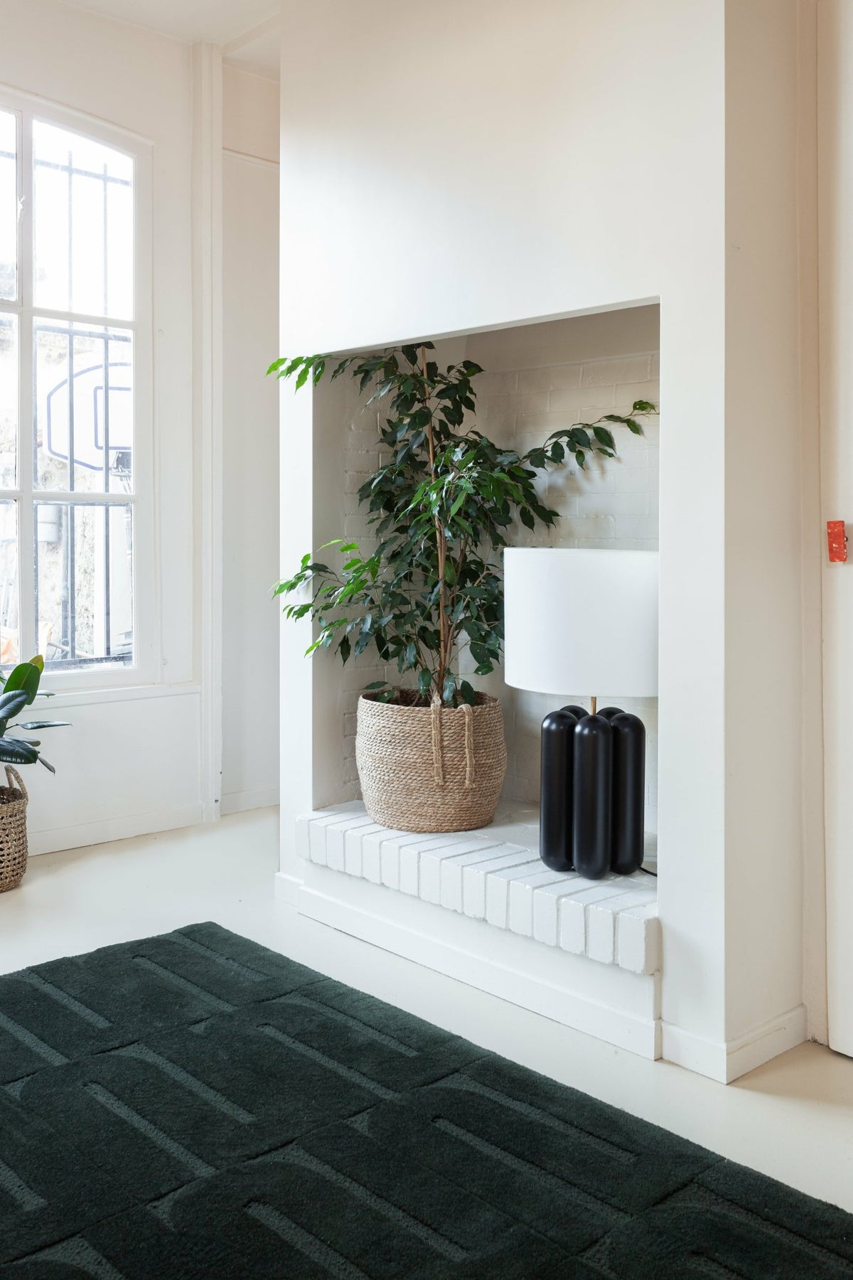 Large lamp in wood and black cotton Charlotte - Cosin Paris - The Cool Republic