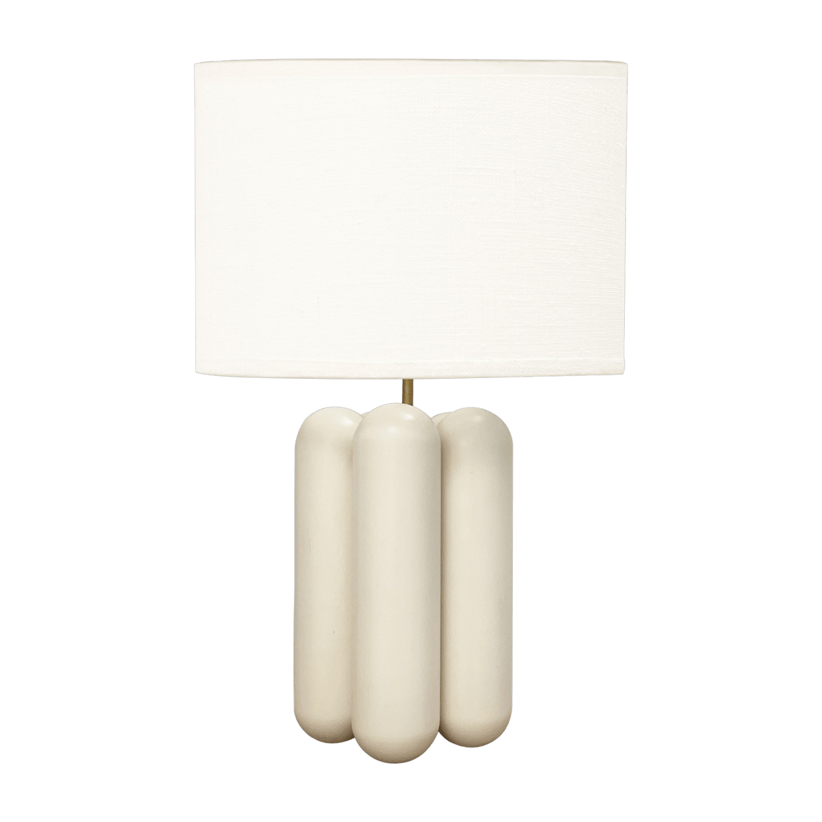 Large lamp in wood and cream linen Charlotte - Cosin Paris - The Cool Republic