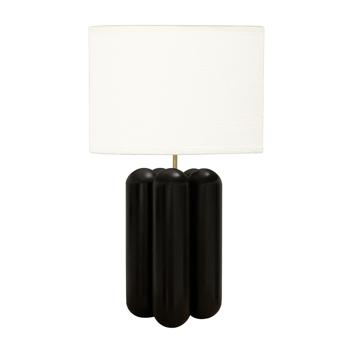 Large lamp in wood and black linen Charlotte - Cosin Paris - The Cool Republic