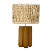 Grande lampe en bois et raphia Charlotte - Cosin Paris - The Cool Republic